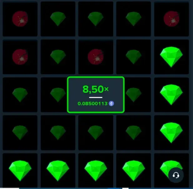 mines demo game